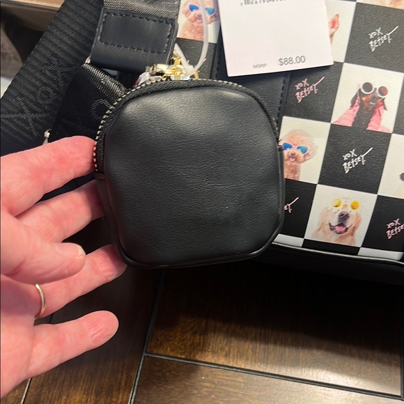 Betsey Johnson Black and Multicolor Dog Print Tote - Picture 8 of 13